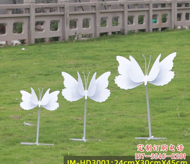 绵阳不锈钢蝴蝶组合雕塑精美的艺术品