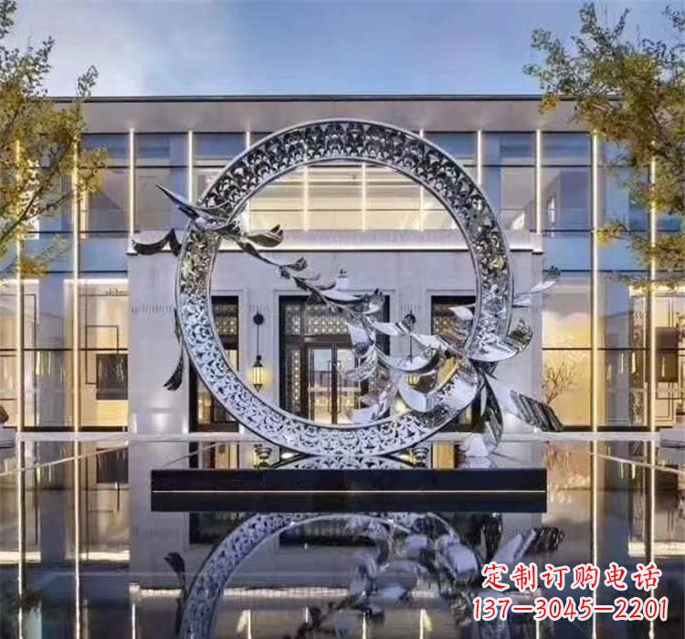绵阳大雁飞翔,不锈钢户外雕塑雍容陈列
