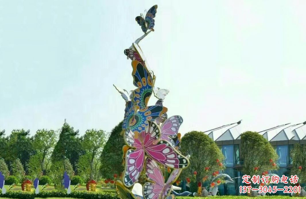 绵阳不锈钢蝴蝶美丽的雕塑之美