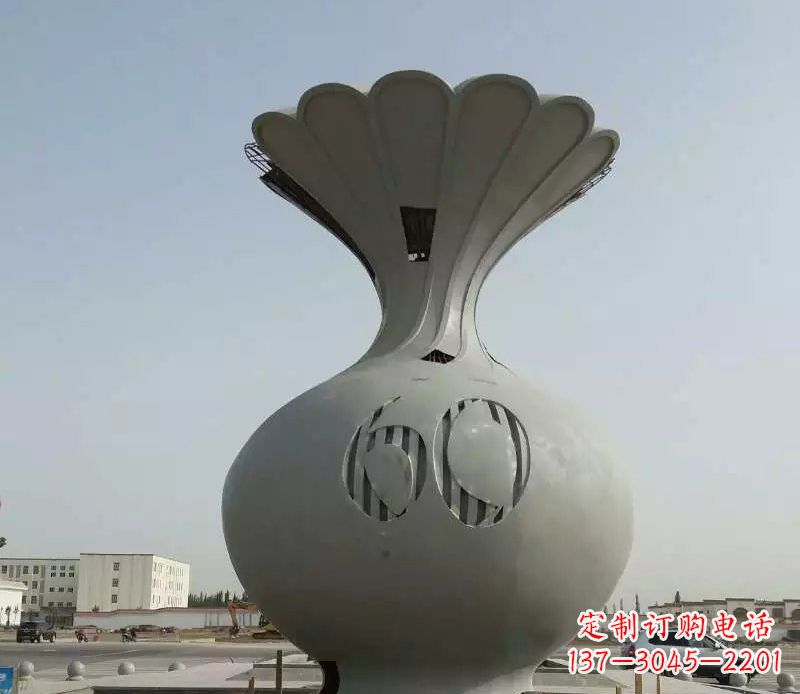 绵阳精美不锈钢花篮雕塑