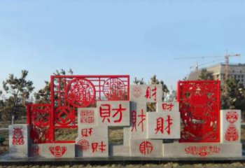 绵阳不锈钢福禄寿雕塑象征着美好生活