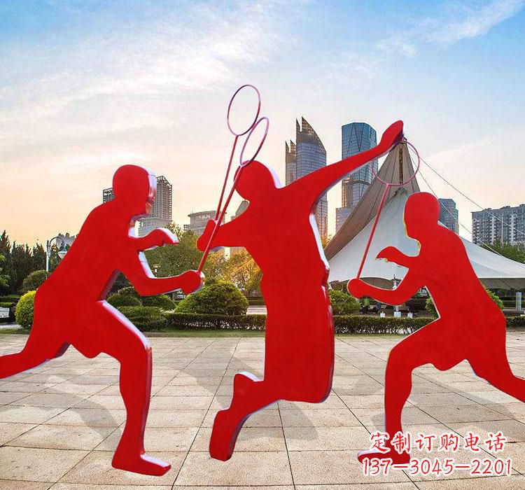 绵阳不锈钢羽毛球雕塑艺术与运动的完美结合
