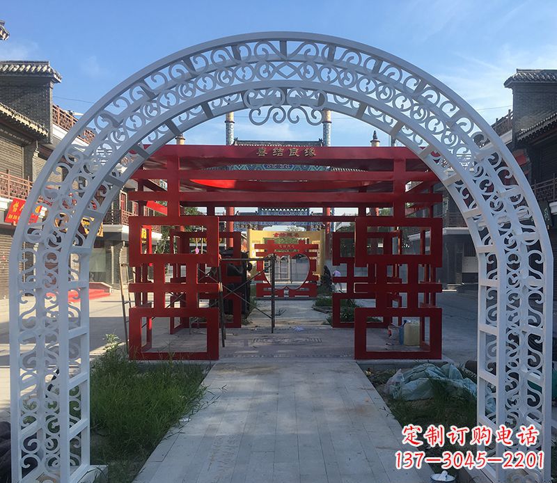 绵阳不锈钢拱门雕塑——精美绝伦
