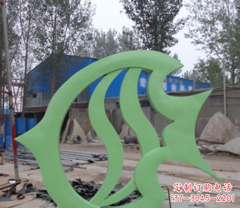 绵阳不锈钢剪纸鲤鱼雕塑——传承传统艺术