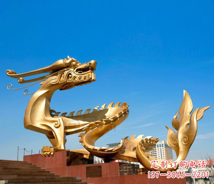 绵阳不锈钢金龙——雕塑之美