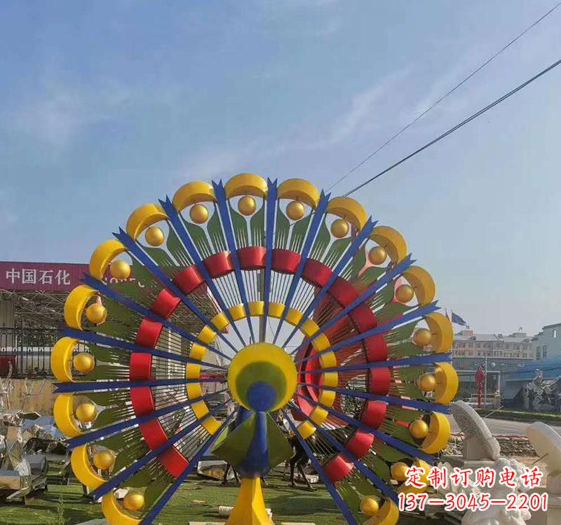绵阳不锈钢孔雀雕塑艺术的精美表达