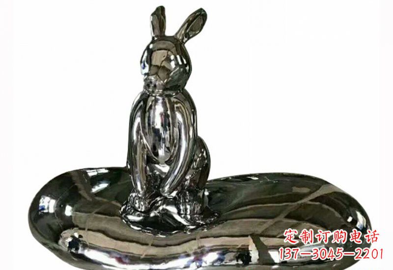 绵阳不锈钢兔子雕塑
