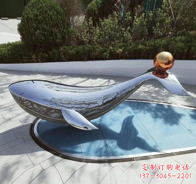 绵阳不锈钢海豚雕塑精美而优雅