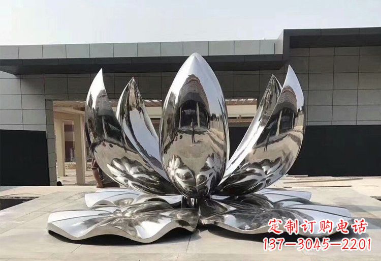 绵阳不锈钢荷花雕塑