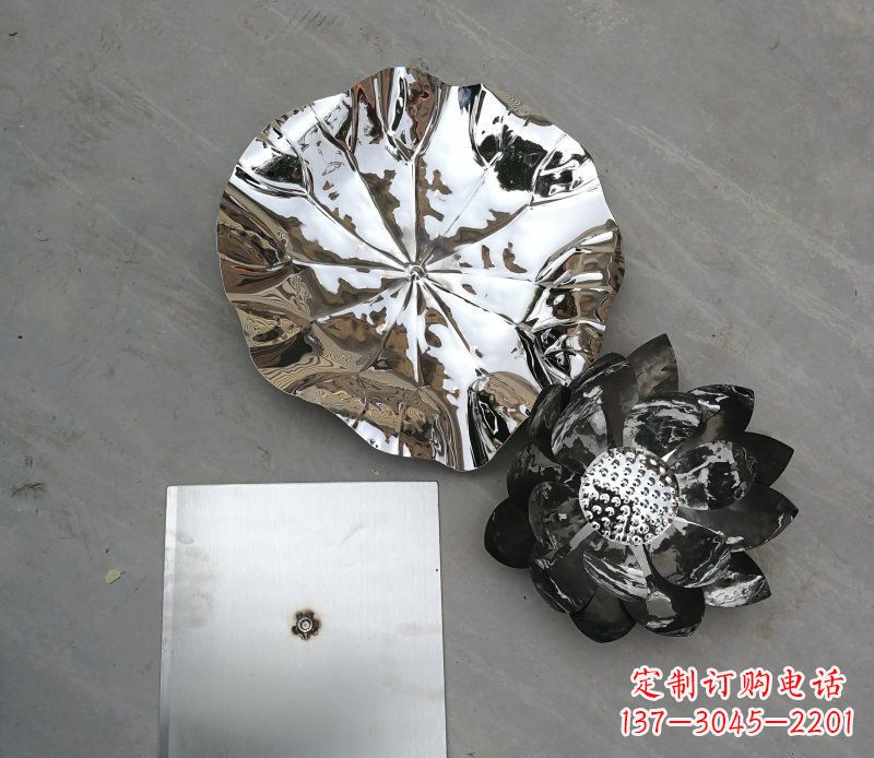 绵阳不锈钢荷叶公园景观雕塑