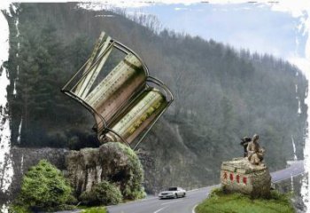 绵阳神农本草经竹简雕塑——传承中华文化精髓