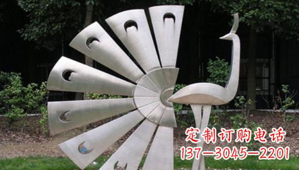 绵阳不锈钢孔雀雕塑—景观中的瑰宝