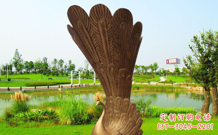 绵阳不锈钢孔雀展翅高飞