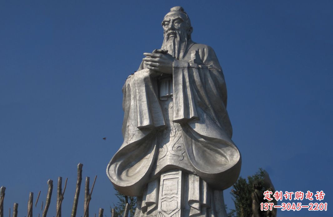 绵阳不锈钢孔子人物雕塑——传承中华文化的精神象征