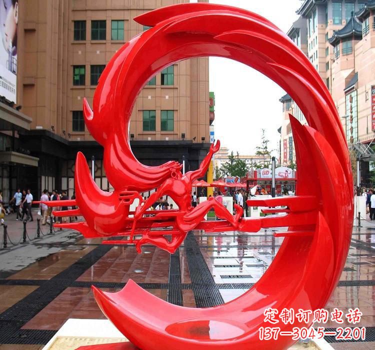 绵阳夸父雕塑一种不锈钢的艺术