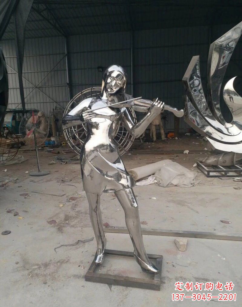 绵阳不锈钢女孩雕塑