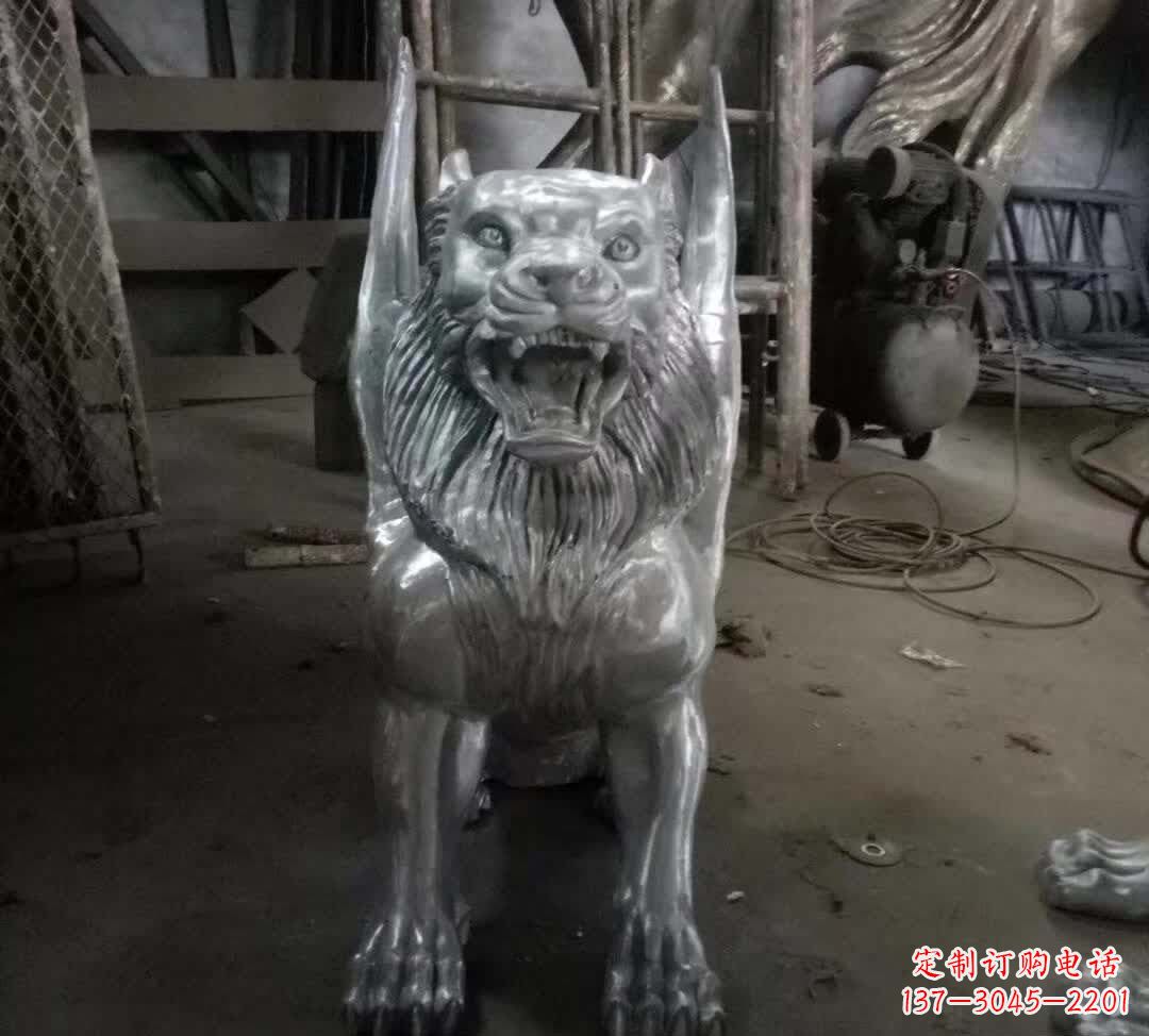 绵阳不锈钢老虎雕塑经典的艺术品