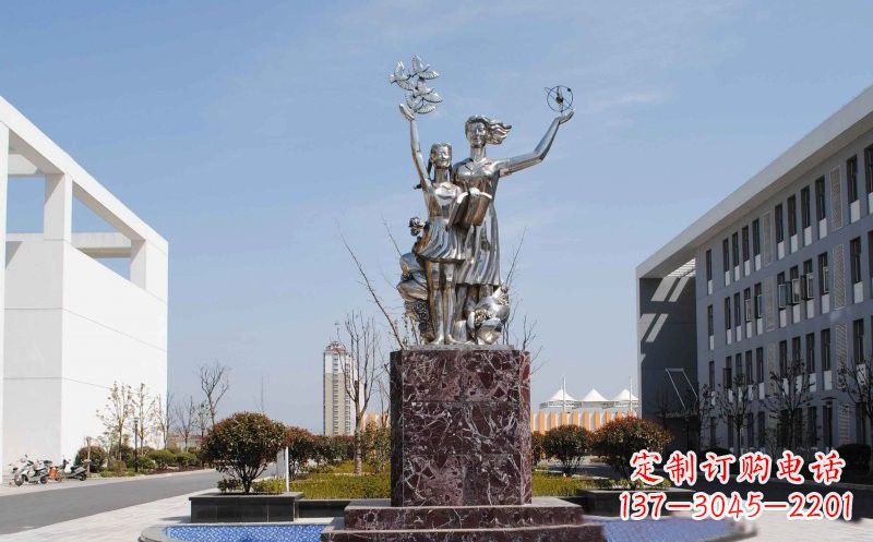 绵阳不锈钢学生雕塑——记录学生成长的精美艺术品