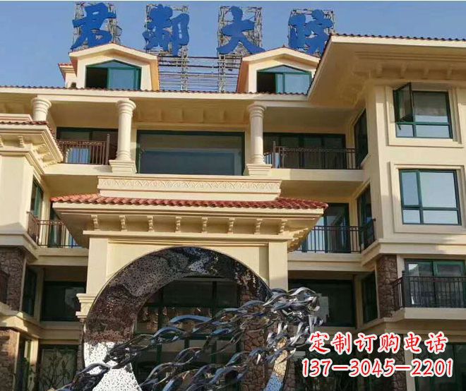 绵阳不锈钢鲤鱼跃龙门雕塑——传承中国传统文化