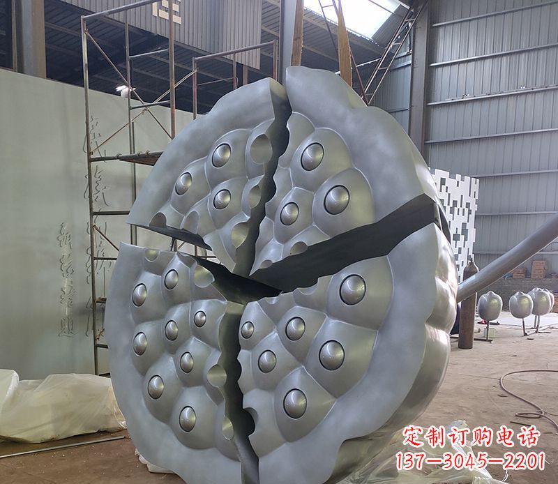 绵阳不锈钢莲蓬雕塑精美外形 引人入胜