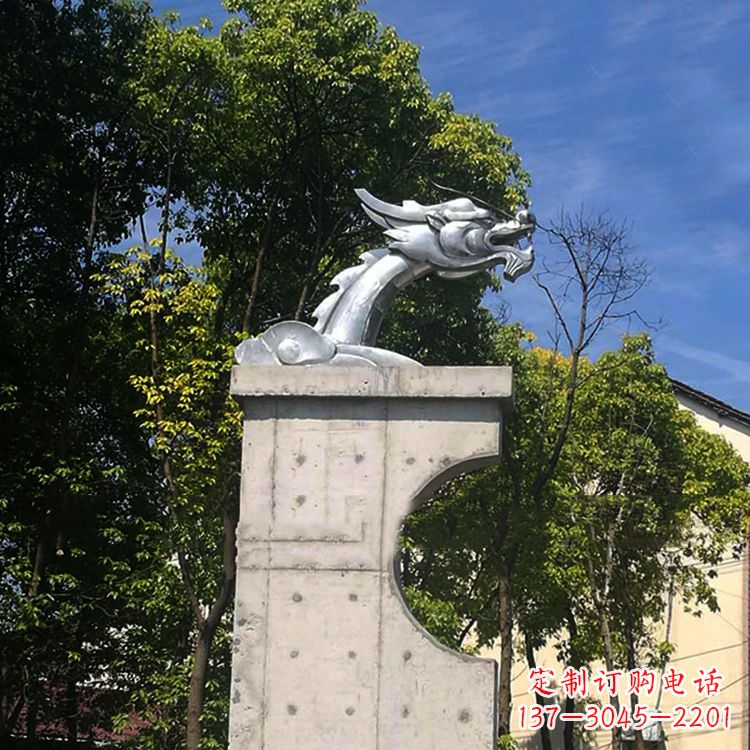 绵阳不锈钢龙雕塑——传承中华文化精髓