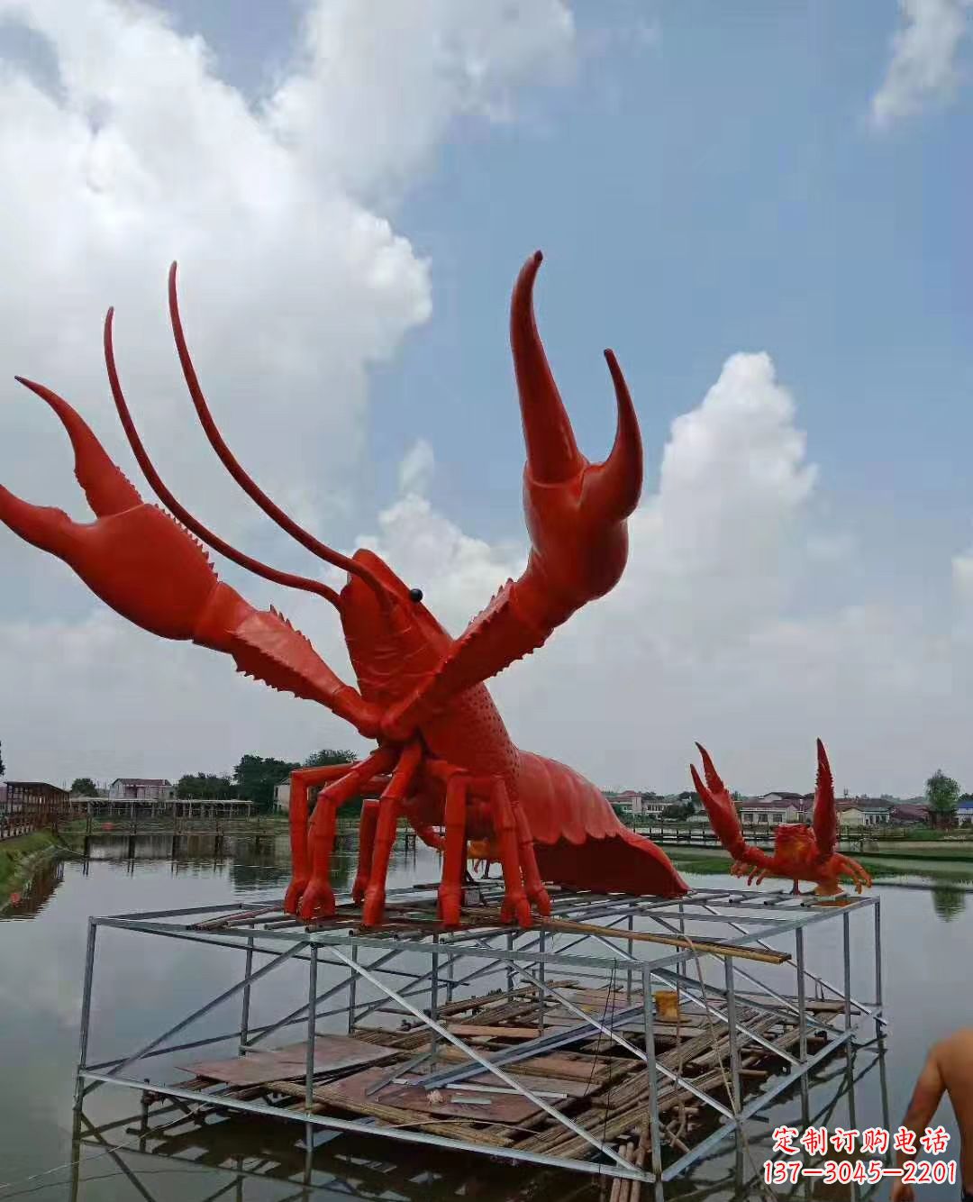 绵阳不锈钢龙虾动物雕塑艺术之美