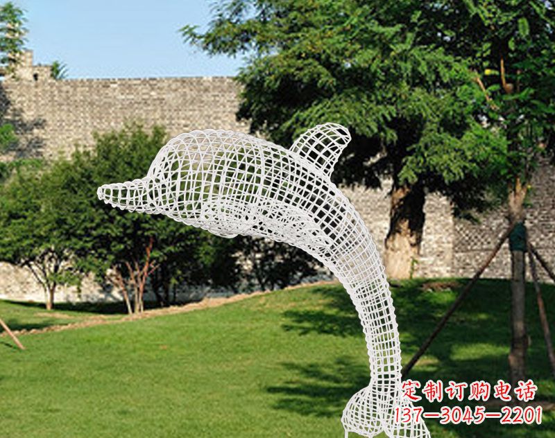绵阳不锈钢海豚雕塑让海洋之美永存