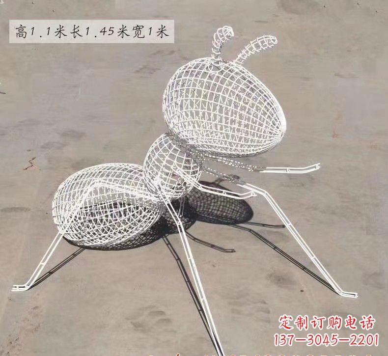 绵阳不锈钢镂空蚂蚁雕塑