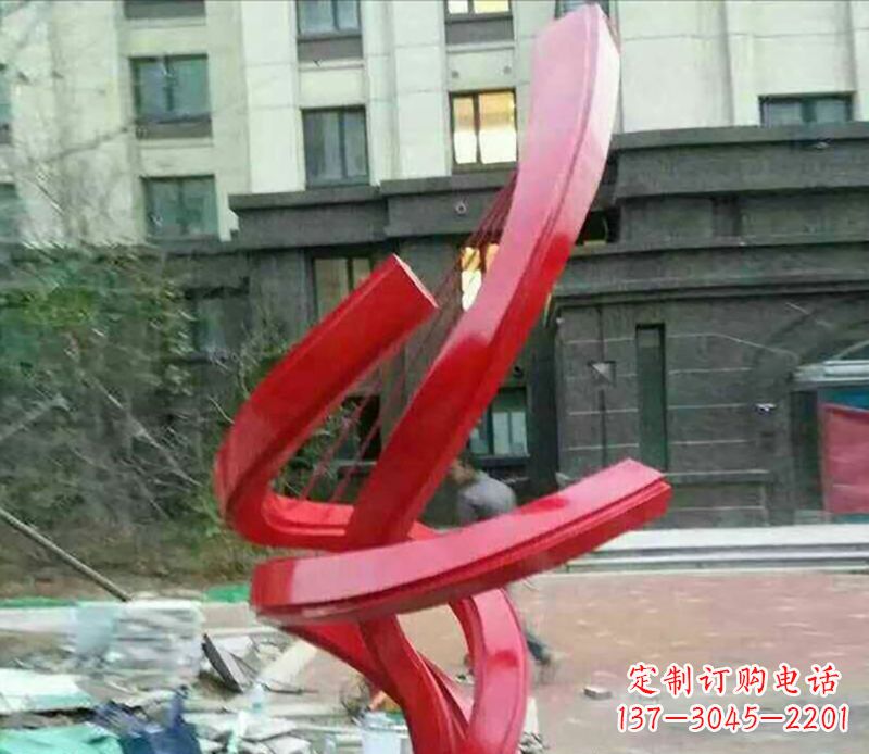 绵阳不锈钢螺旋飘带雕塑