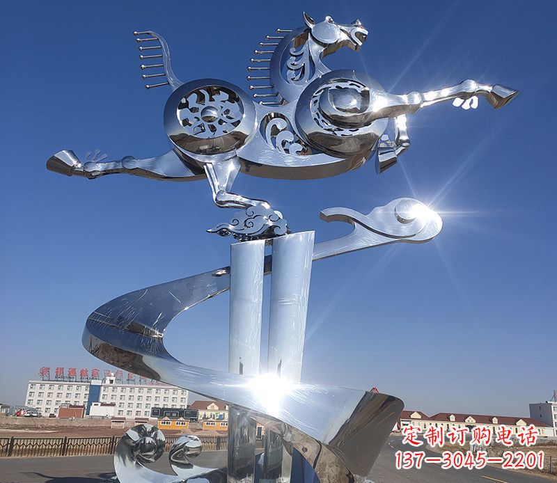 绵阳不锈钢马踏飞燕雕塑——精美的艺术品
