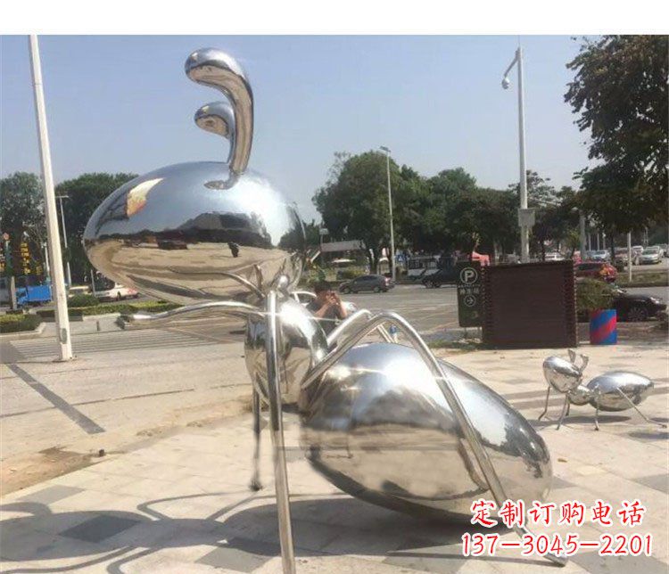 绵阳不锈钢蚂蚁雕塑艺术与自然的完美结合