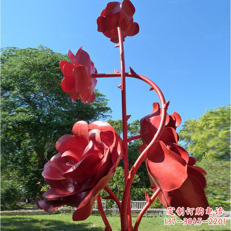 绵阳玫瑰雕塑艺术的精美表达