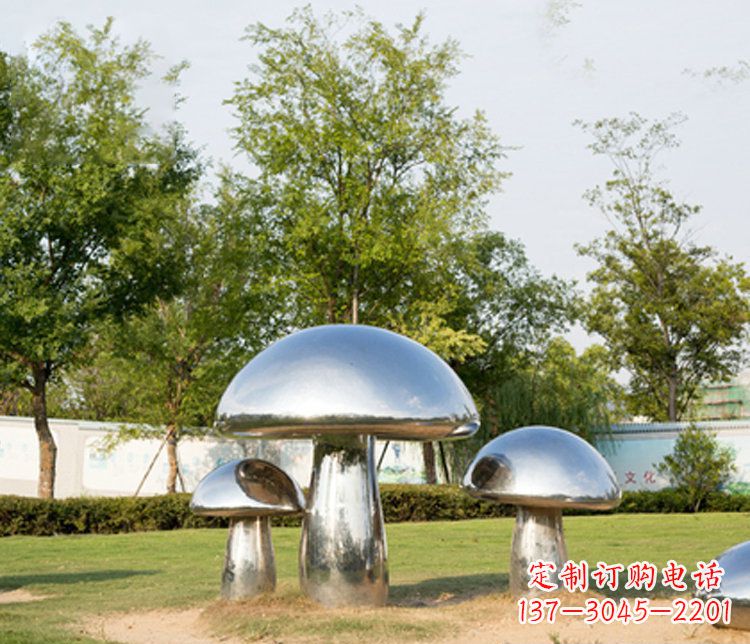 绵阳不锈钢蘑菇雕塑精致而美观