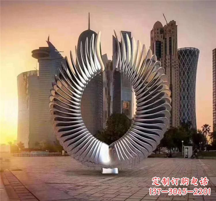绵阳不锈钢喷泉雕塑灵动的艺术美学