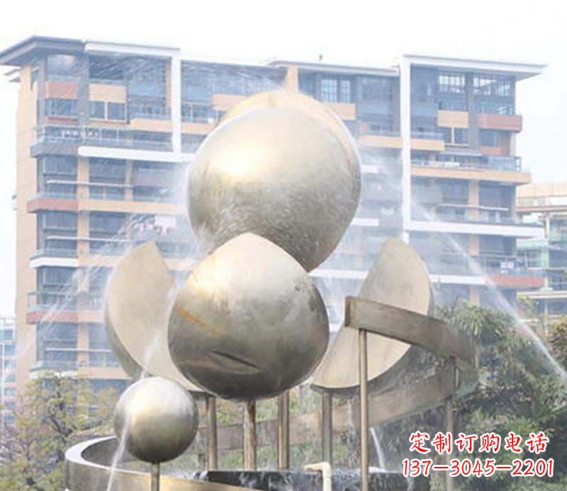 绵阳不锈钢喷泉雕塑美丽与自然的完美结合