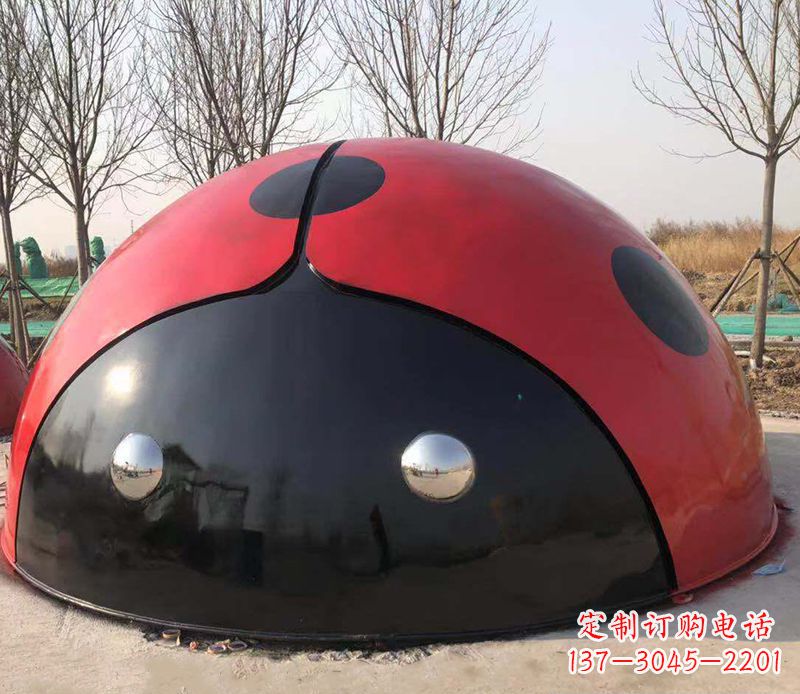 绵阳不锈钢瓢虫雕塑精致的艺术之美