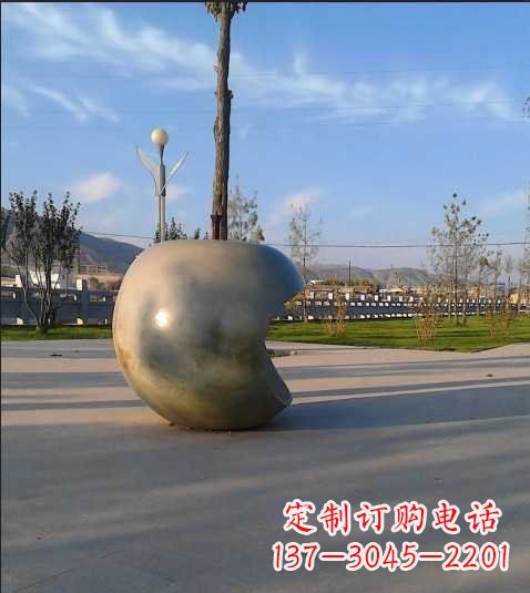 绵阳不锈钢苹果雕塑艺术与现实的完美结合