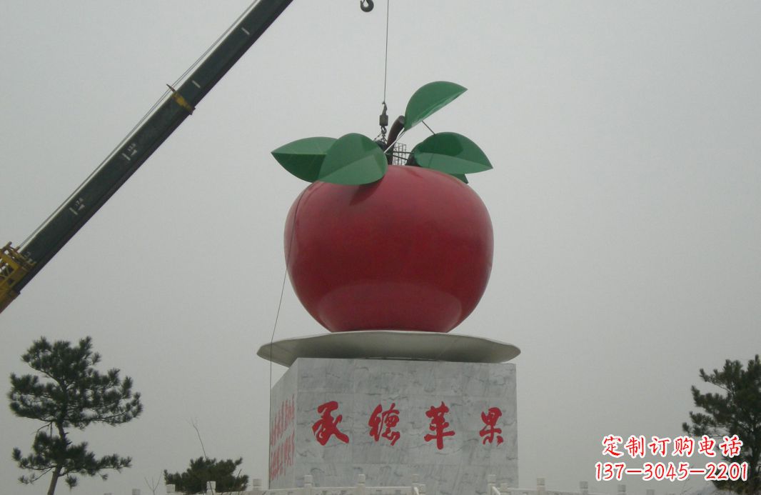 绵阳不锈钢苹果雕塑精美绝伦的艺术杰作