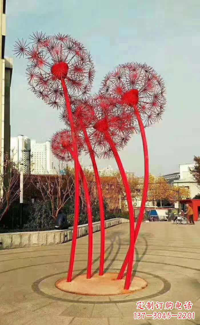 绵阳不锈钢蒲公英美丽的雕塑之作