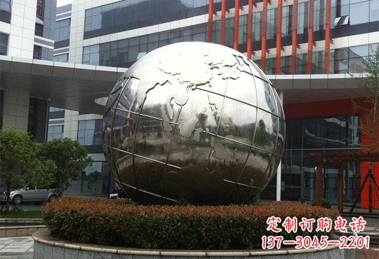 绵阳不锈钢地球雕塑传递环保意识