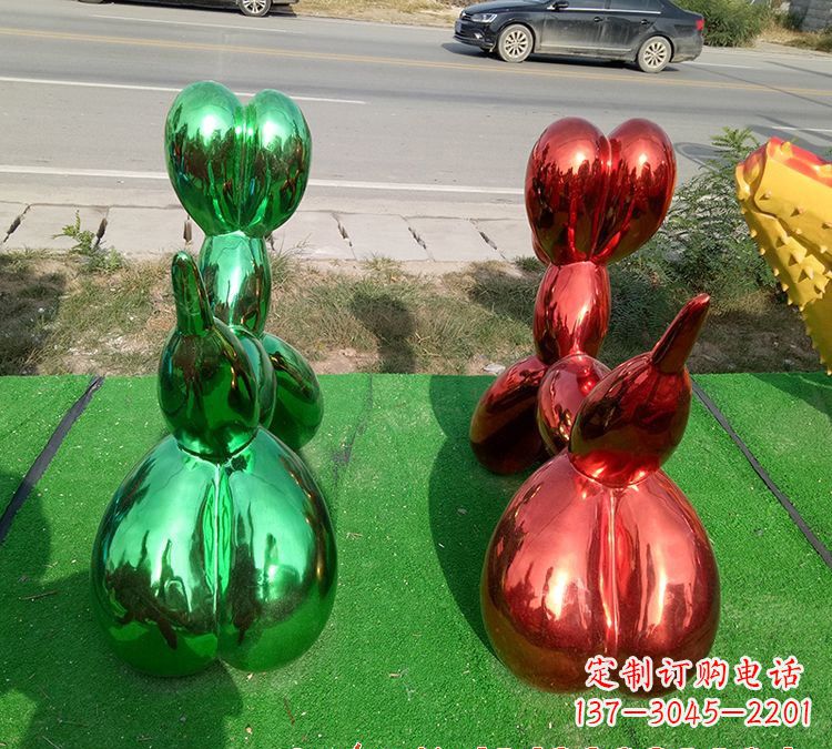 绵阳不锈钢气球狗雕塑