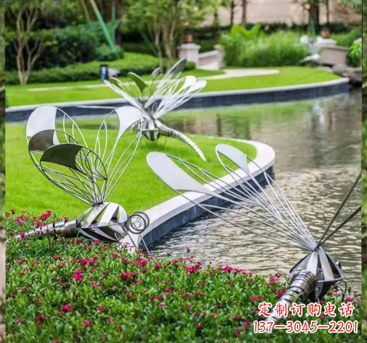 绵阳不锈钢蜻蜓一件完美的动物雕塑
