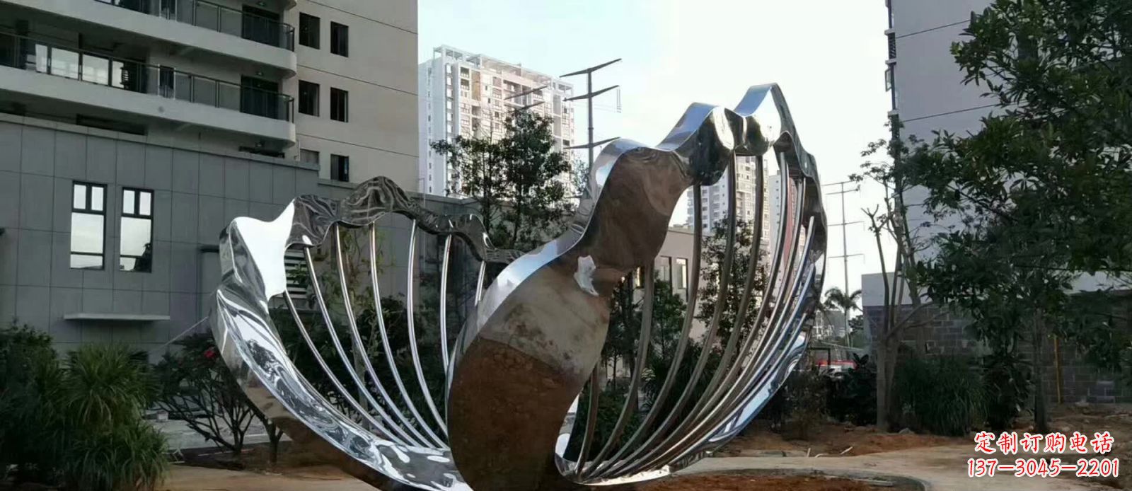 绵阳不锈钢扇贝雕塑令人惊叹的艺术之作