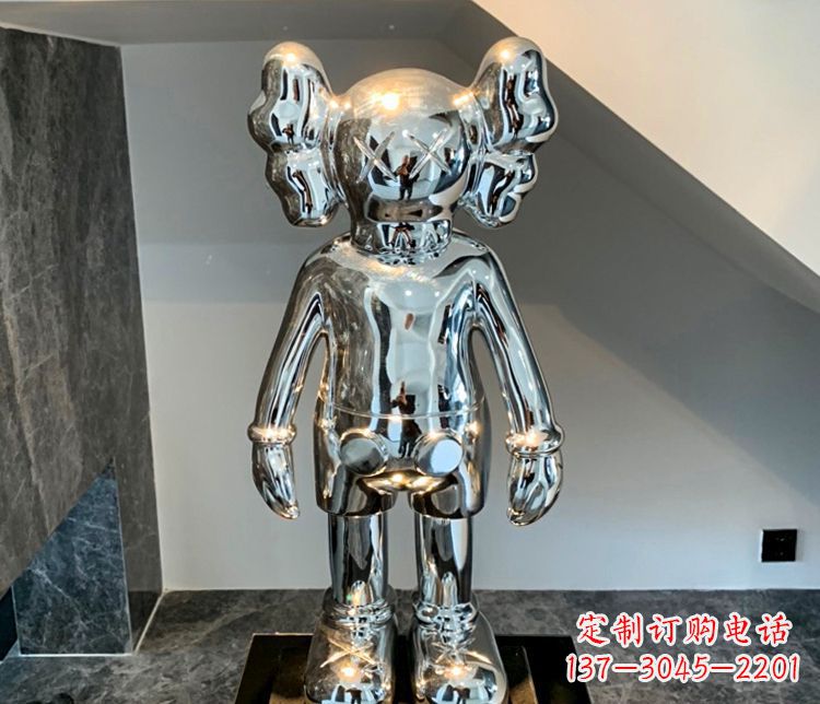 绵阳精致的不锈钢机器人雕塑