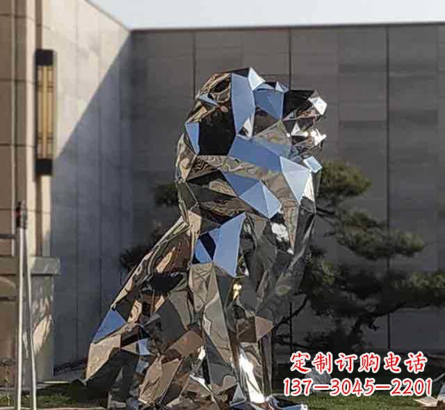 绵阳不锈钢狮子雕塑象征力量与美丽