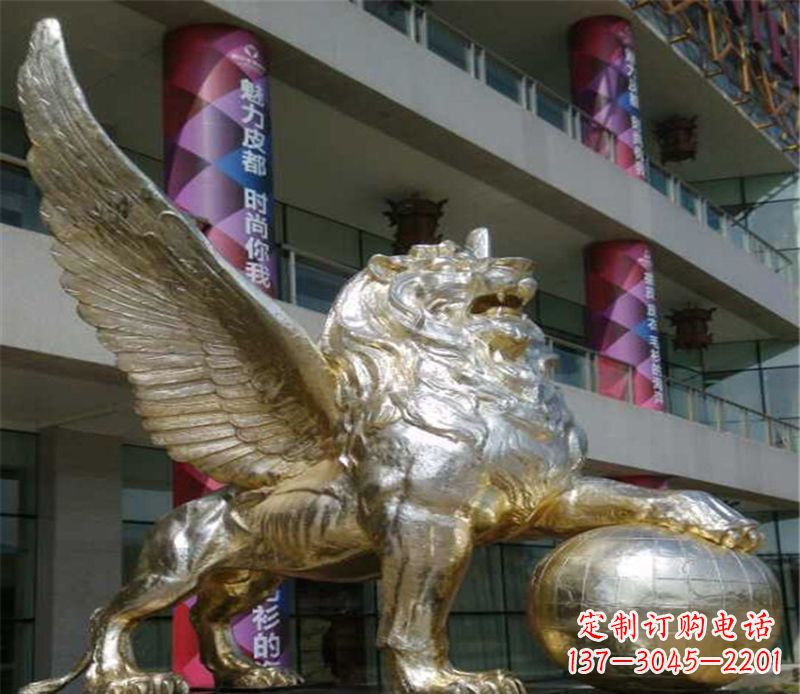 绵阳不锈钢狮子雕塑象征力量与美