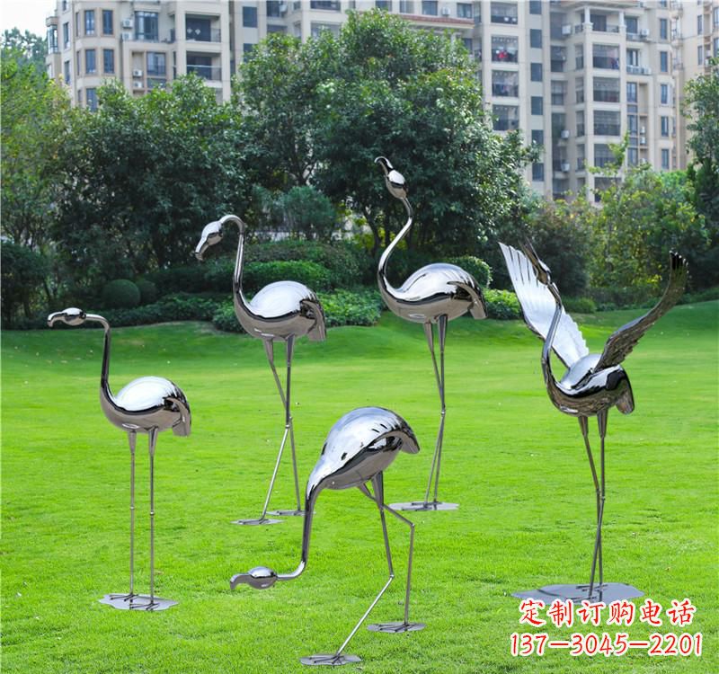 绵阳不锈钢仙鹤雕塑——传承中华文化精髓