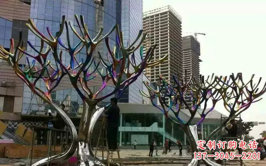 绵阳不锈钢树枝景观雕塑