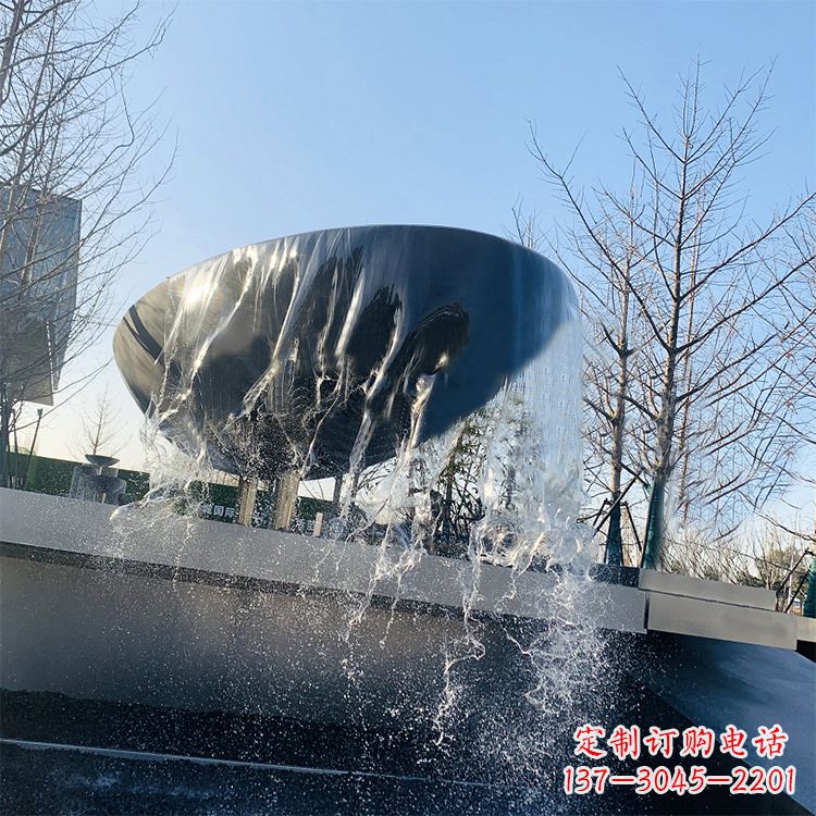 绵阳不锈钢水钵瀑布喷泉雕塑艺术与美感的完美结合