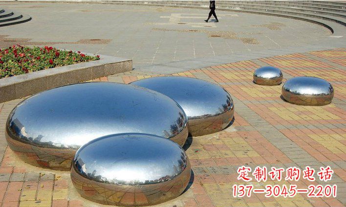 绵阳不锈钢水滴雕塑艺术与美的完美结合